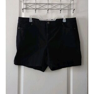 Gloria Vanderbilt All Around Slimming Effect Womens Shorts Stretch Blue Size  16